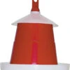 Futterautomat Für Geflügel Rot 3kg -Vogelproduktladen 7571 futterautomaten1